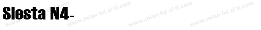 Siesta N4字体转换